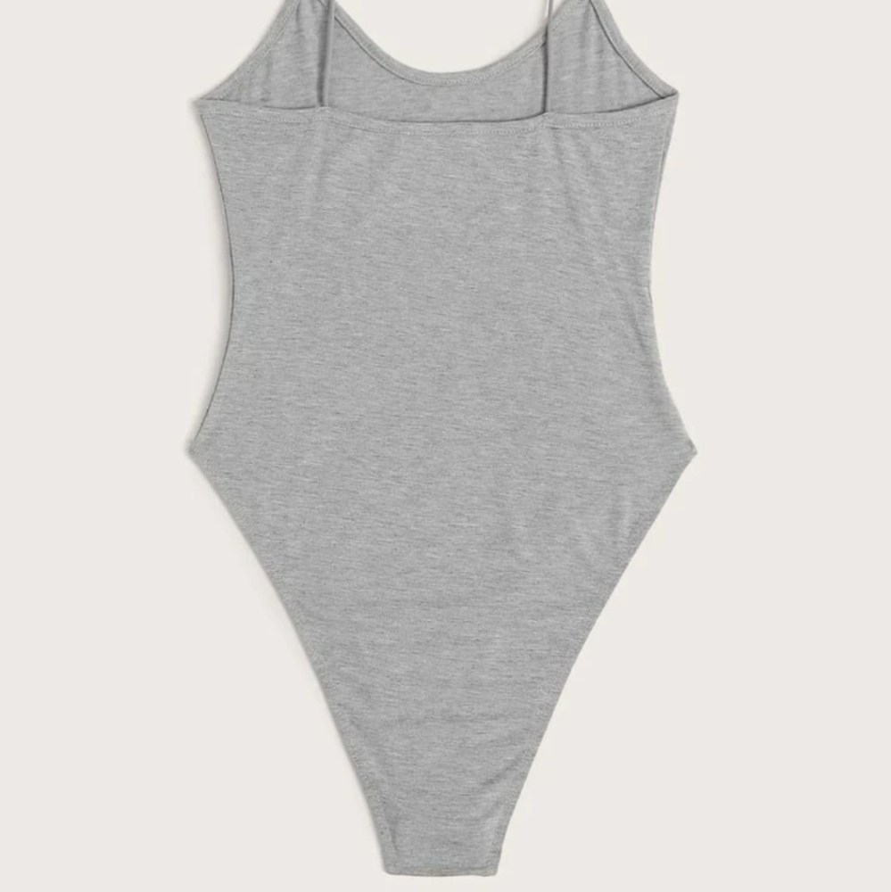 GRAY LOGO BODYSUIT - Picture 2 of 5
